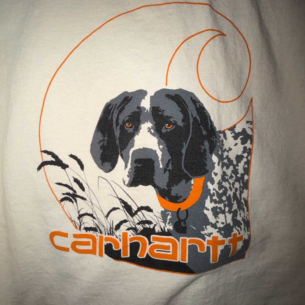Carhartt Tan Dog Graphic Long Sleeve Shirt - Picture 3 of 11